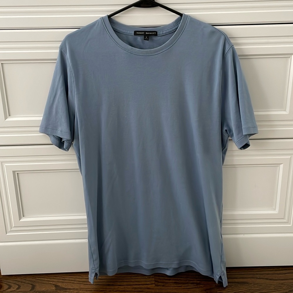 Robert Barakett Men's Short Sleeve Tee in Dusty Blue